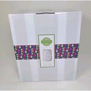 Scentsy Keep Going Keep Growing Floral white Wax Warmer Retired consultant New